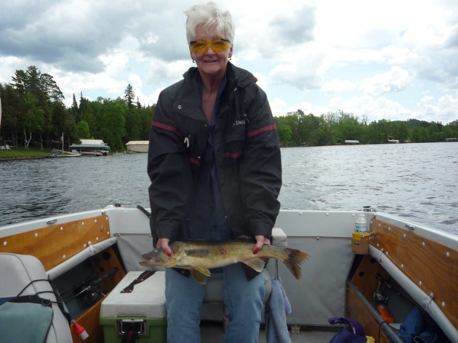 Annette with Lake Vermilion walleye