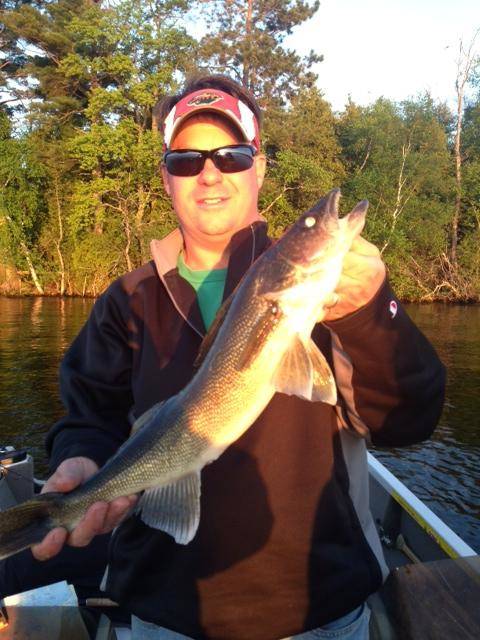 Raleigh with Lake vermilion walleye