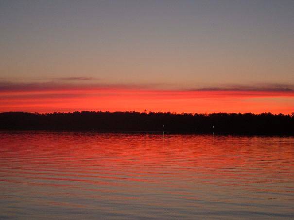 Lake Vermilion sunset Everett Bay Lodge