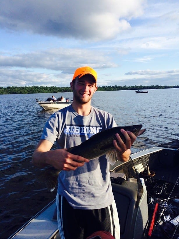 Jerkovich with Lake Vermilion walleye