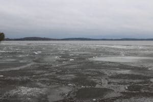 ice on big bay Lake Vermilion