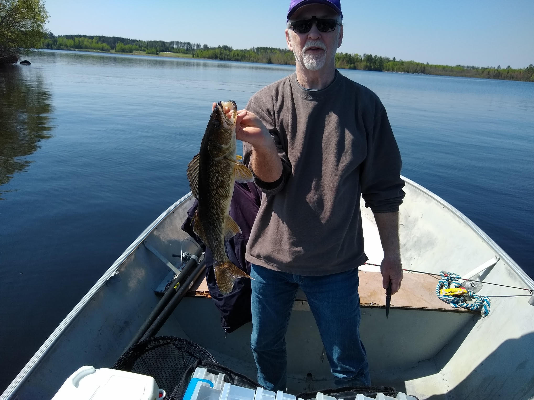 Man holding Lake Vermilion walleye