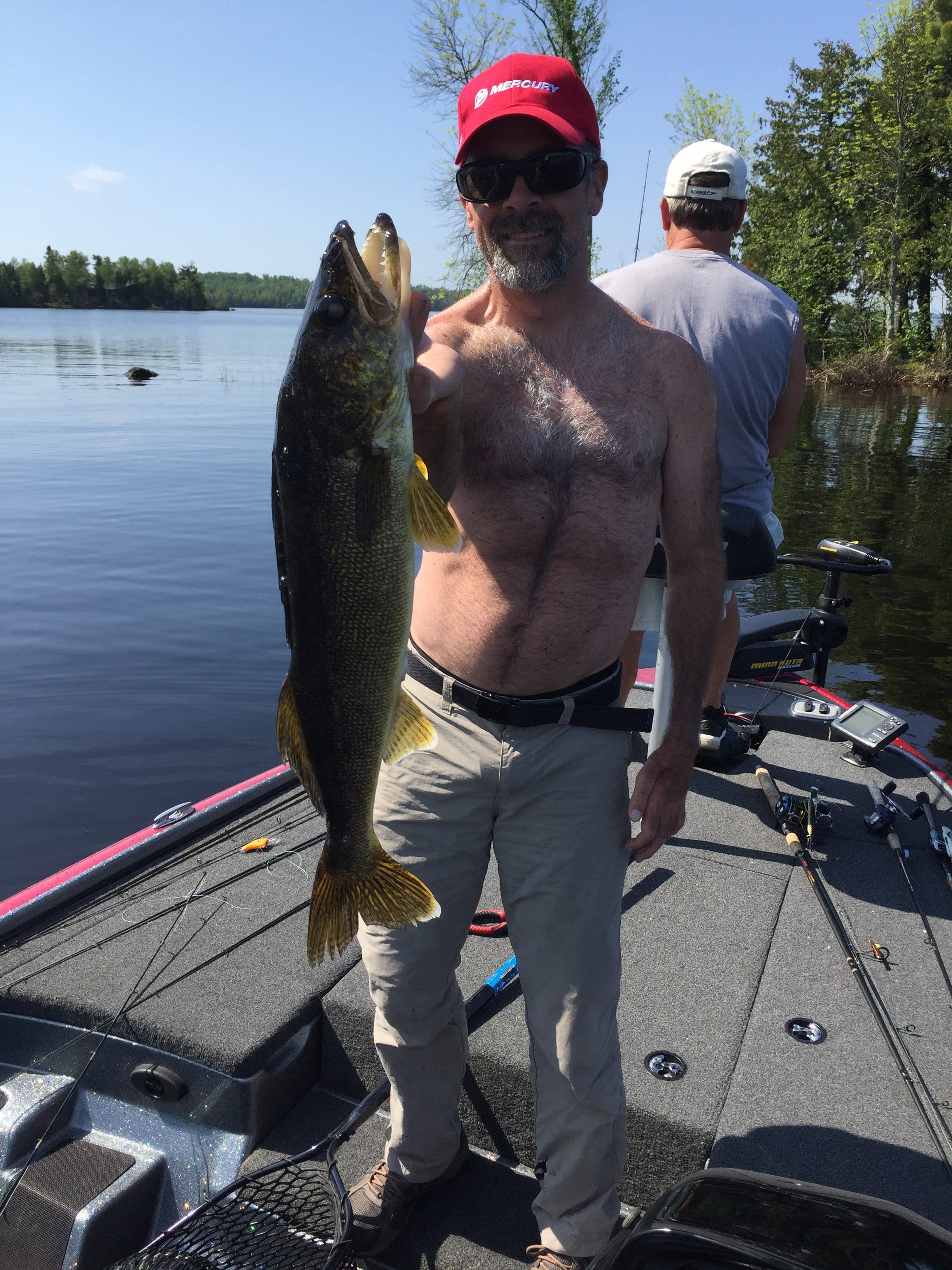 Man holding Lake Vermilion walleye
